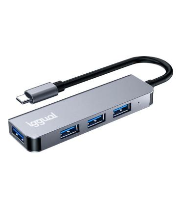 Iggual Hub USB 3.0 Tipo C X 4 Puertos USB-A 3.0