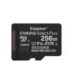 Tarjeta De Memoria Kingston CANVAS Select Plus 256GB MicroSD XC  Clase 10  150MBs