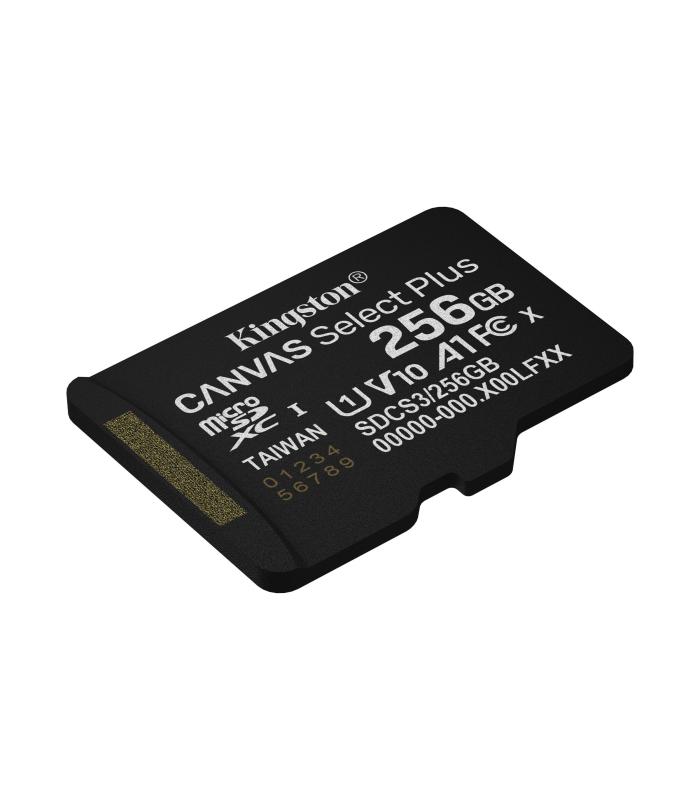 Tarjeta De Memoria Kingston CANVAS Select Plus 256GB MicroSD XC  Clase 10  150MBs