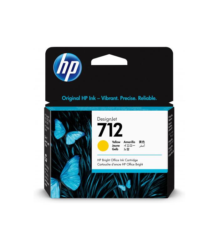 HP7122 CARTUCHO GRAN FORMATO TINTA HP 712 AMARILLO (3ED69A)