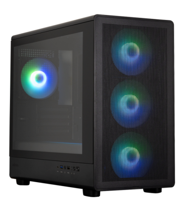 CAJA ZALMAN M5 MATX 4 X VENT 120MM ARGB 2XUSB 3.0 NEGRO S/N FUENTE