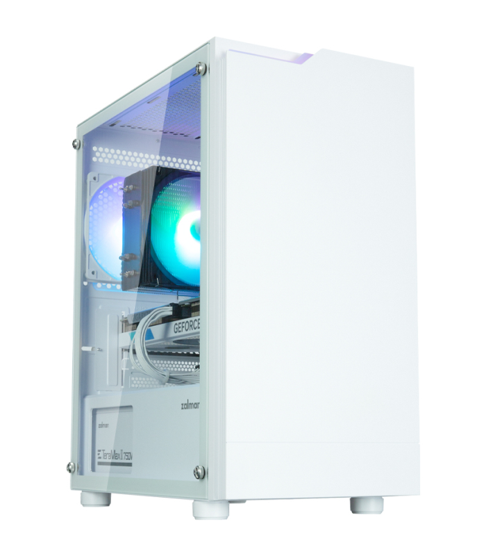 CAJA ZALMAN T4 PLUS MATX 1 X VENT 120MM ARGB 2XUSB 3.0 BLANCO S/N FUENTE