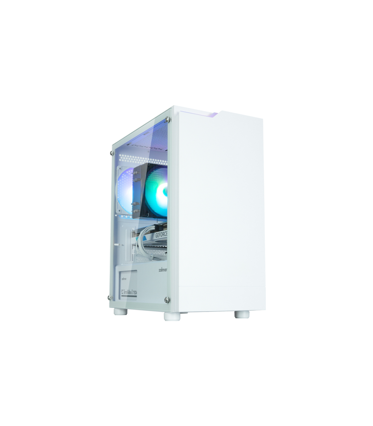 CAJA ZALMAN T4 PLUS MATX 1 X VENT 120MM ARGB 2XUSB 3.0 BLANCO S/N FUENTE