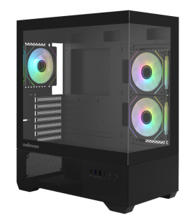 CAJA ZALMAN CHRONIX ATX 3 XVENT 120MM ARGB 1XUSB 3.0 NEGRO S/N FUENTE