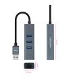 CONVERSOR USB3.0 ETHERNET GB+3xUSB3.0 GRIS 15 CM