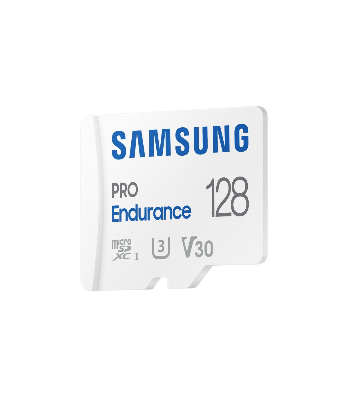 Tarjeta De Memoria Samsung Pro Endurance 128GB MicroSD XC Con Adaptador  Clase 10  100MBs
