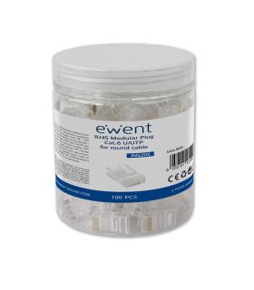 Ewent Conector Modular CAT 6 U UTP, 100pcs