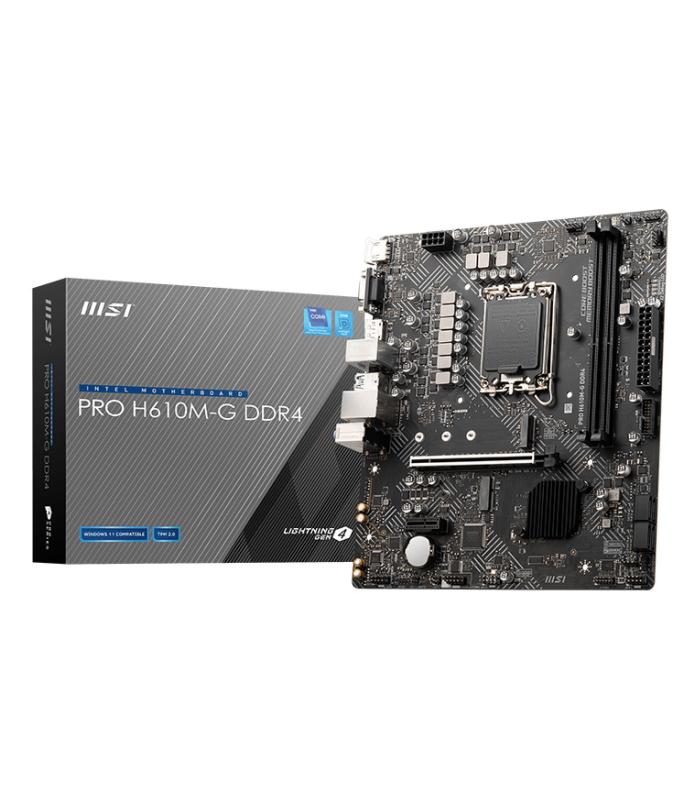 PLACA BASE MSI PRO H610M-G D4 1700 MATX 2XDDR4