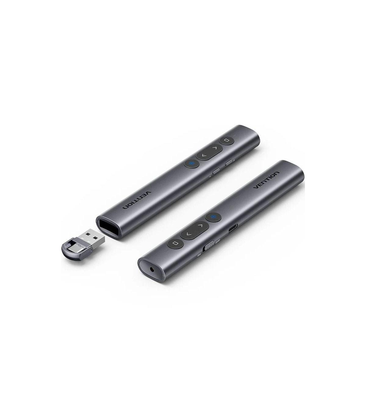 Presentador Inalmbrico por Bluetooth Vention KQJH0/ 2.4GHz/ Gris