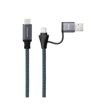 Nanocable Cable USB3.2 100W USB-C+A USB-C 2 M