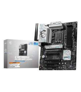 PLACA MSI B760 GAMING PLUS WIFI DDR4,INTEL,1700,B760,4DDR4,192GB,HDMI+DP,4SATA+2M.2,6USB 3.2,2.5GB+WIFI6E+BT5.3,ATX