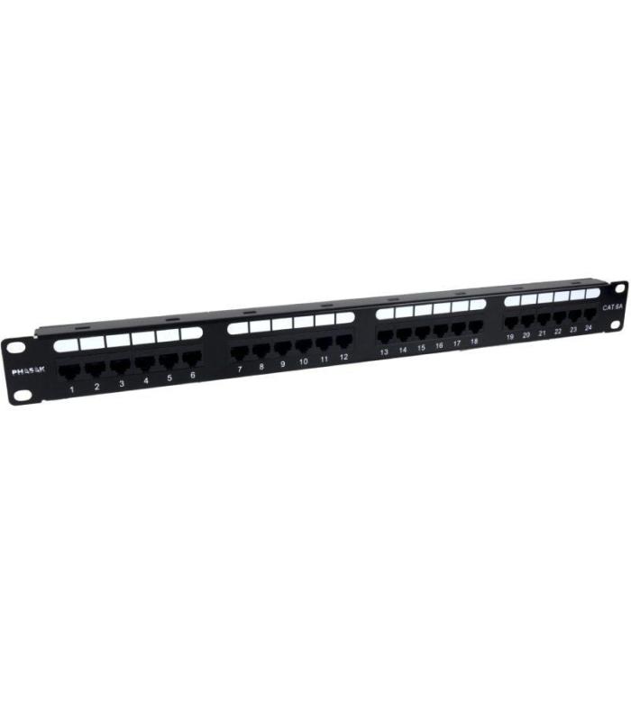 Patch Panel Phasak PU 2421/ 24 Puertos/ Cat.6A/ Altura 1U