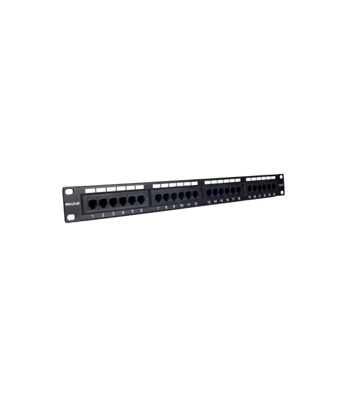 Patch Panel Phasak PU 2971/ 24 Puertos/ Cat.6A/ Altura 1U