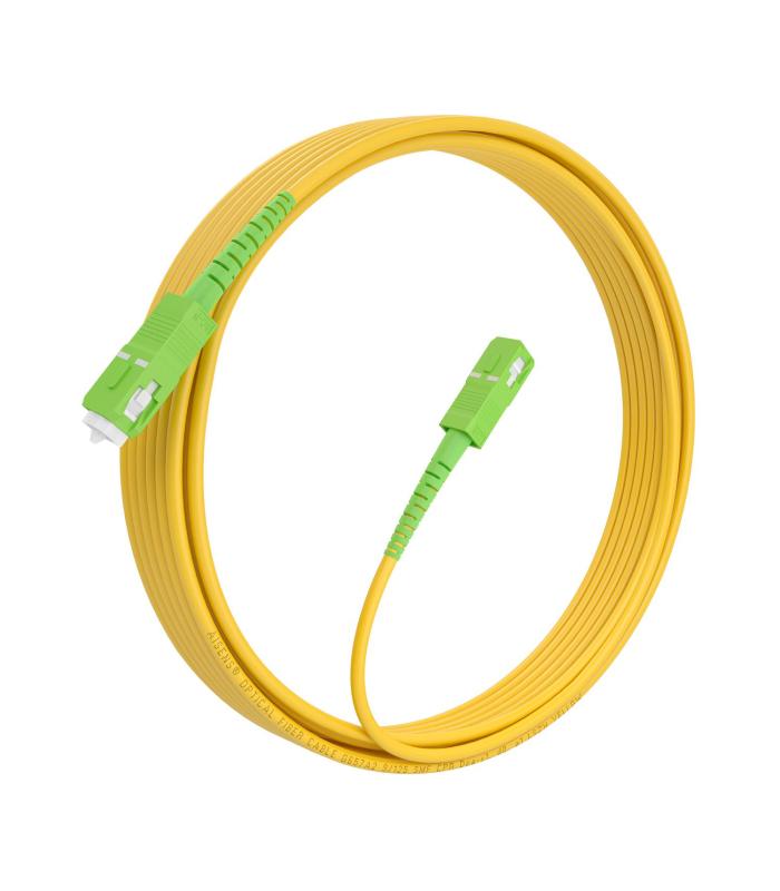 Cable De Fibra Ptica G657A2 3.0 9 125 SMF Aisens A152-0983  LSZH  7m  Amarillo