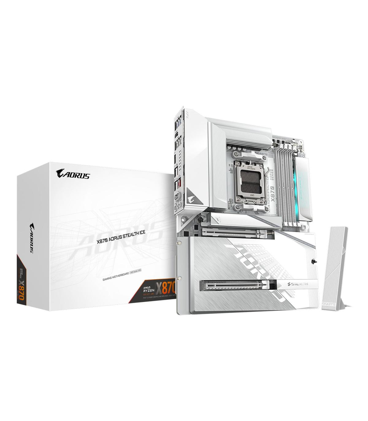 PLACA BASE GIGABYTE X870 A STEALTH ICE DDR5 AM5 ATX WIFI