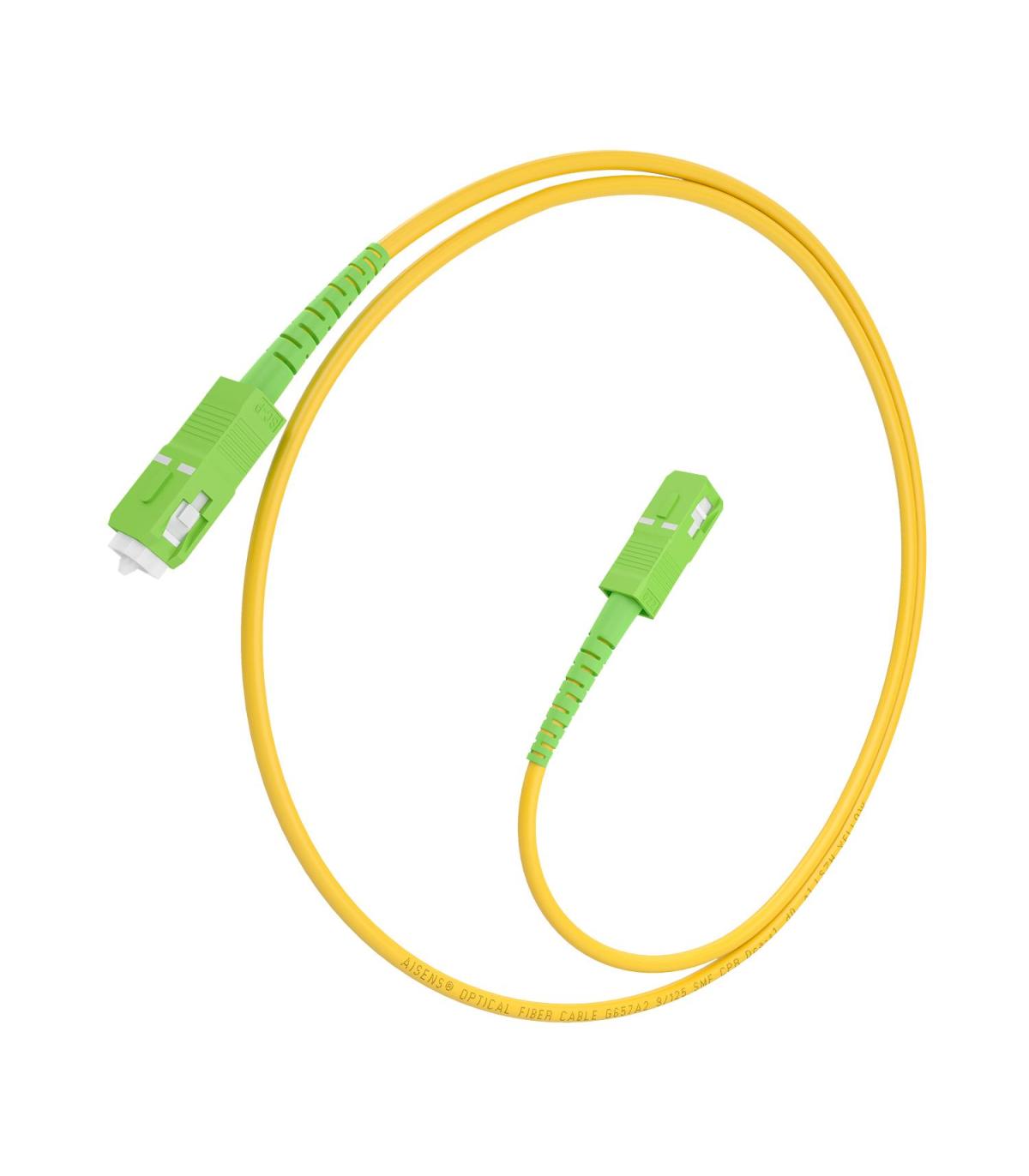 CABLE AISENS FIBRA G657A2 3.0 9 125 SMF SIMPLEX LSZH SC APC 1.0M