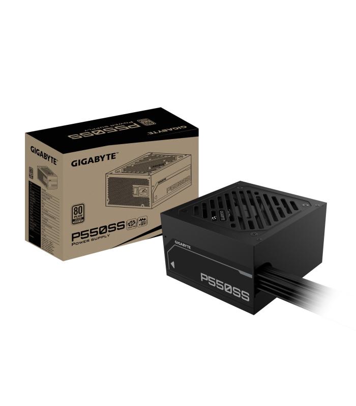 GIGABYTE P550SS Fuente De Alimentacin - PCIe 5.0, 80 PLUS Silver, Ventilador De 120 Mm, Compatible Con ATX 3.0, Enchufe EU