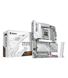 PLACA GIGABYTE X870E A ELITE WIFI7 ICE (BLANCO),AMD,AM5,X870E,4DDR5,256GB,1HDMI+1FHDMI+2USB4,4SATA3+4M.2,2.5GBLAN+WIFI7+BT5.4,6U