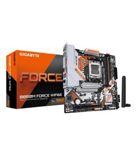 PLACA GIGABYTE B850M FORCE WF6E,AMD,AM5,B850,2DDR5,128GB,1HDMI+1DP,4SATA3+3M.2,GBELAN+WIFI6E+BT5.3,4USB3.2,MATX