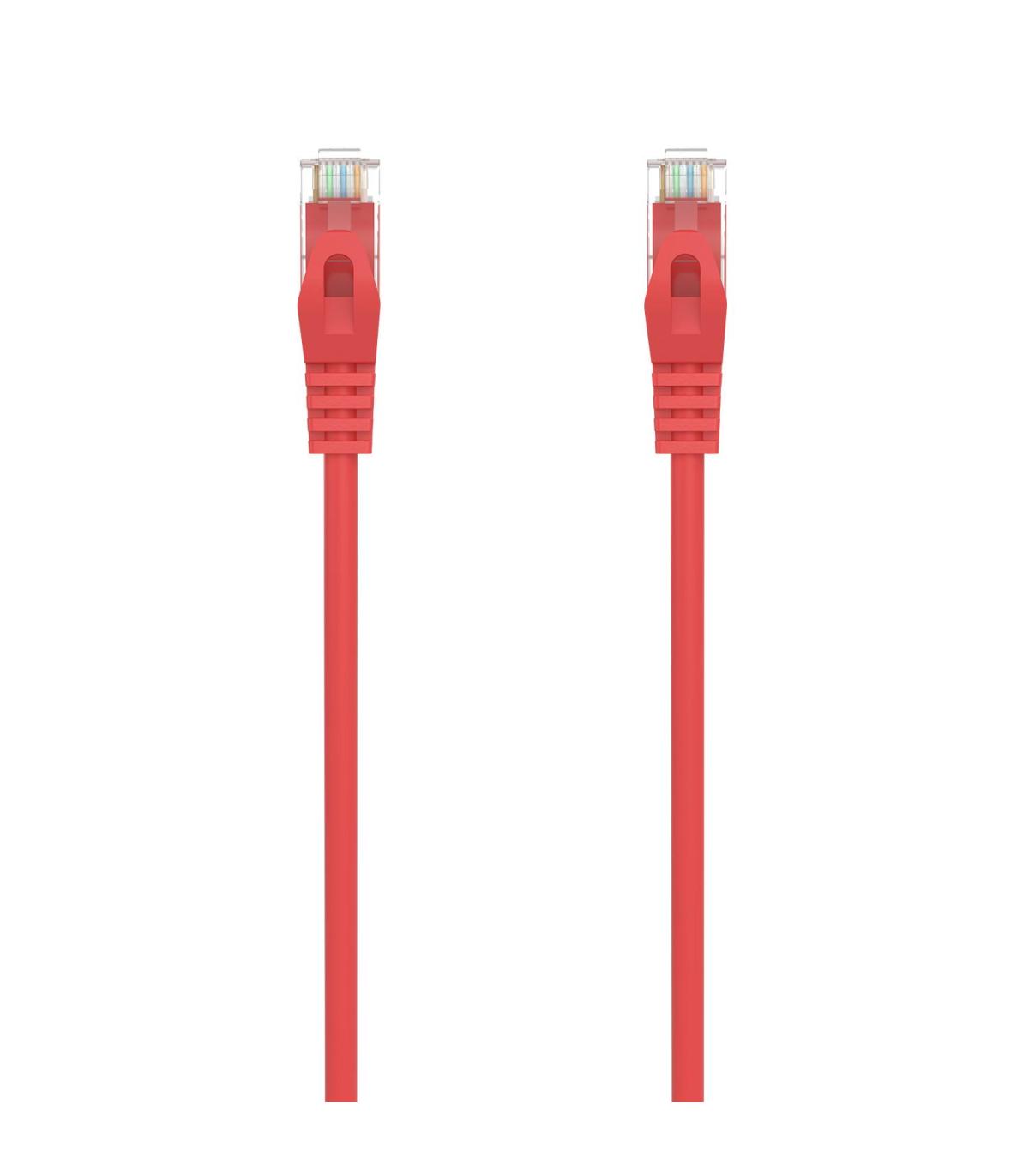 CABLE RED AISENS LATIGUILLO RJ45 LSZH CAT.6A UTP AWG24 1.5M ROJO
