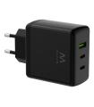 (ABM) EWENT CARGADOR GAN FAST DE 65W, 3 PUERTOS (2 USB-C PD Y 1USB-A QC) DISEO COMPACTO