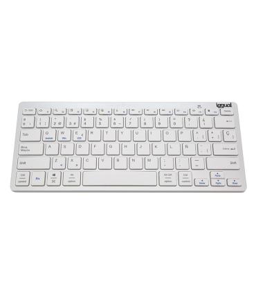 Iggual Teclado Bluetooth Slim TKL-BT Plata 2 Canal