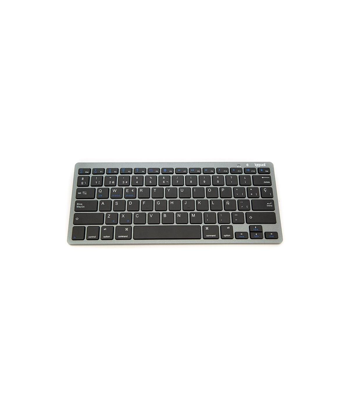 Iggual Teclado Bluetooth Slim TKL-BT Negro 2 Canal
