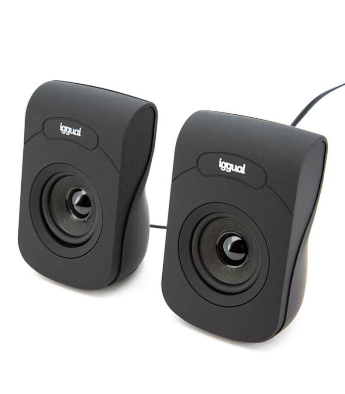 Iggual Altavoces 2.0 6W Mini-jack + USB