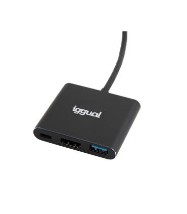 Iggual Hub Tipo C 3 En 1 HDMI USB3.0 PD100W