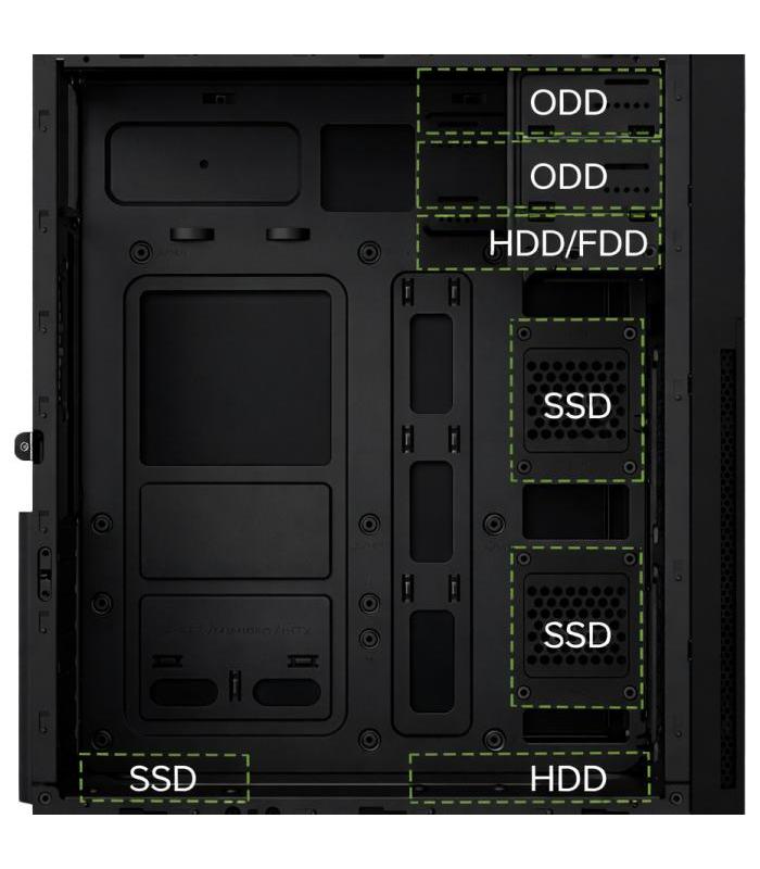 CAJA ATX COOLBOX A780 USB-C 3.2 GEN1 USBA (FUENTE BASIC500) COO-PCA780-1