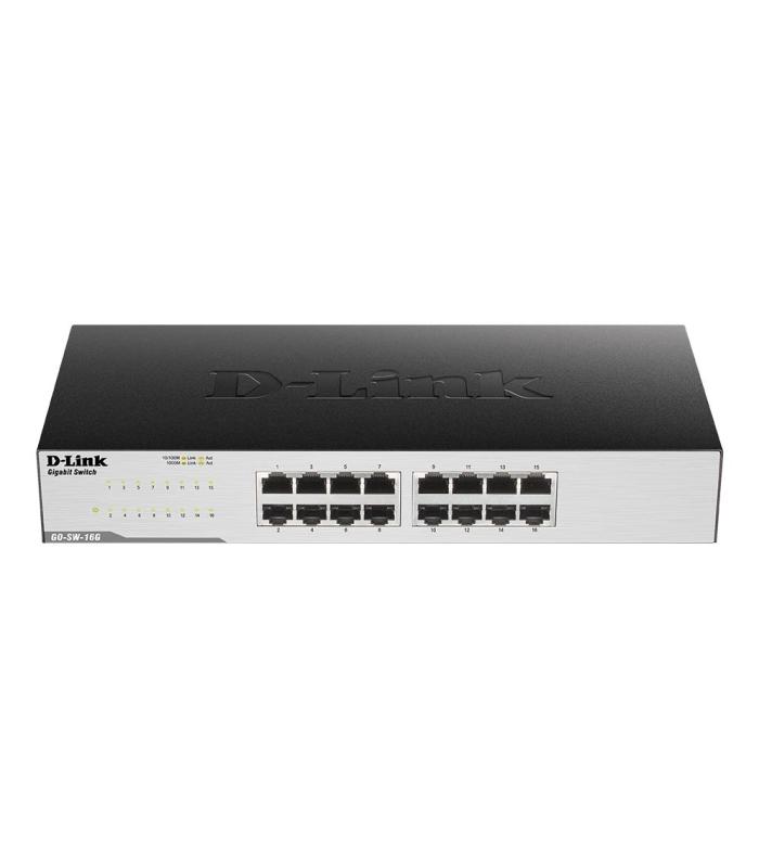 D-Link GO-SW-16G - Switch - 16 Puertos 10 100 1000 - Sobremesa