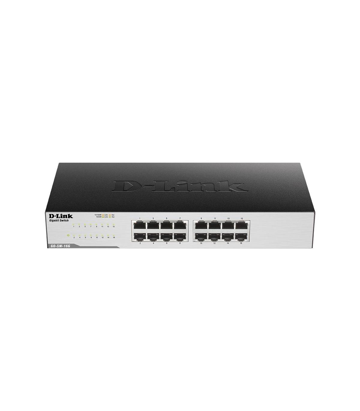 D-Link GO-SW-16G - Switch - 16 Puertos 10 100 1000 - Sobremesa