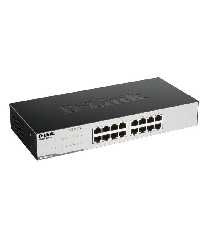D-Link GO-SW-16G - Switch - 16 Puertos 10 100 1000 - Sobremesa