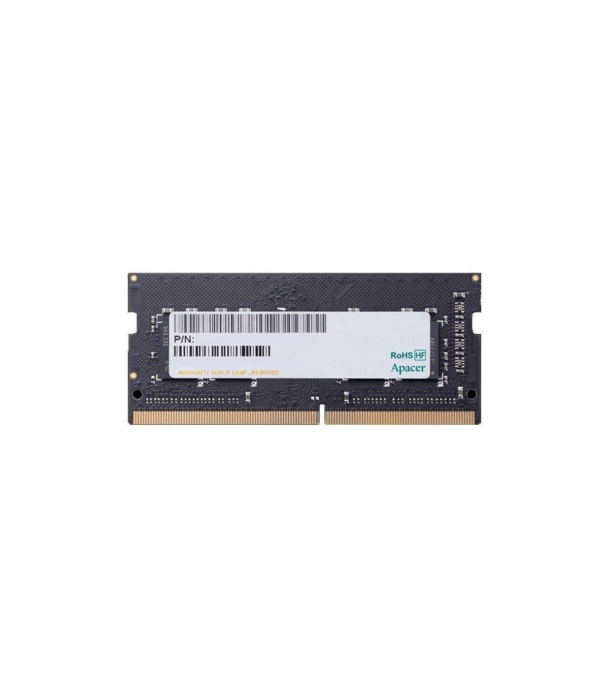Memoria RAM Apacer ES.08G2V.GNH 8GB/ DDR4/ 2666MHz/ 1.2V/ CL19/ SODIMM