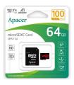 Tarjeta de Memoria Apacer 64GB XC UHS 1 con Adaptador/ Clase 10/ 100MBs