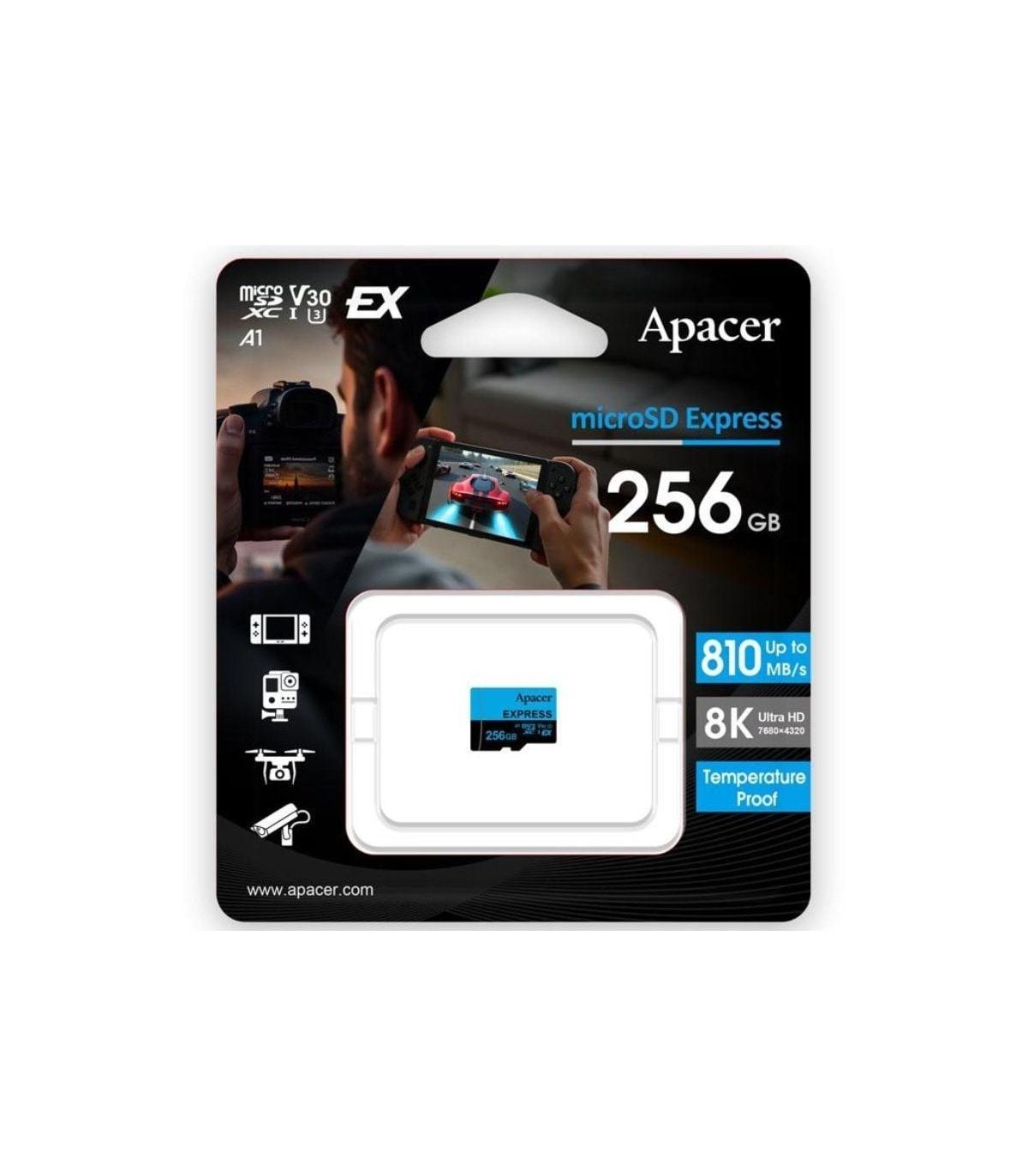 Tarjeta de Memoria Apacer 256GB UHS-I/ Clase 10/ 810MBs