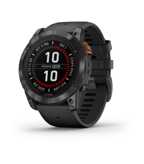 SMARTWATCH GARMIN FENIX 7X PRO SOLAR GRIS CORREA NEGRA
