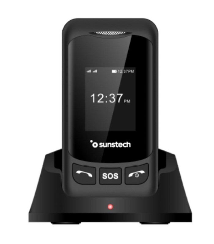 Telfono Mvil Sunstech CELT26 para Personas Mayores/ Negro