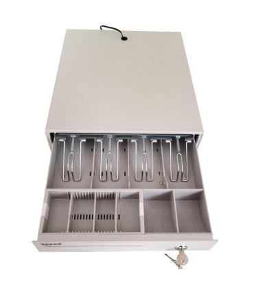 Iggual Cajn Portamonedas IRON-10W 38cm 4+6 Blanco