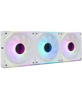 Pack 3 Ventiladores Nox Pro Link/ ARGB/ 12cm/ Blancos