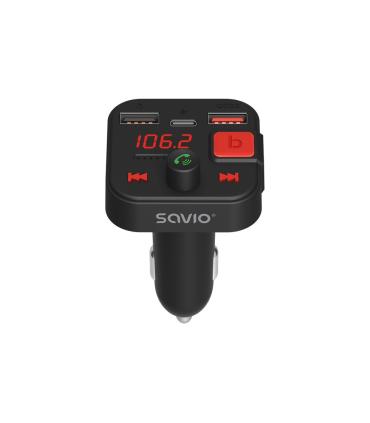 TRANSMISOR FM COCHE CON CARGA RPIDA SAVIO TR-15