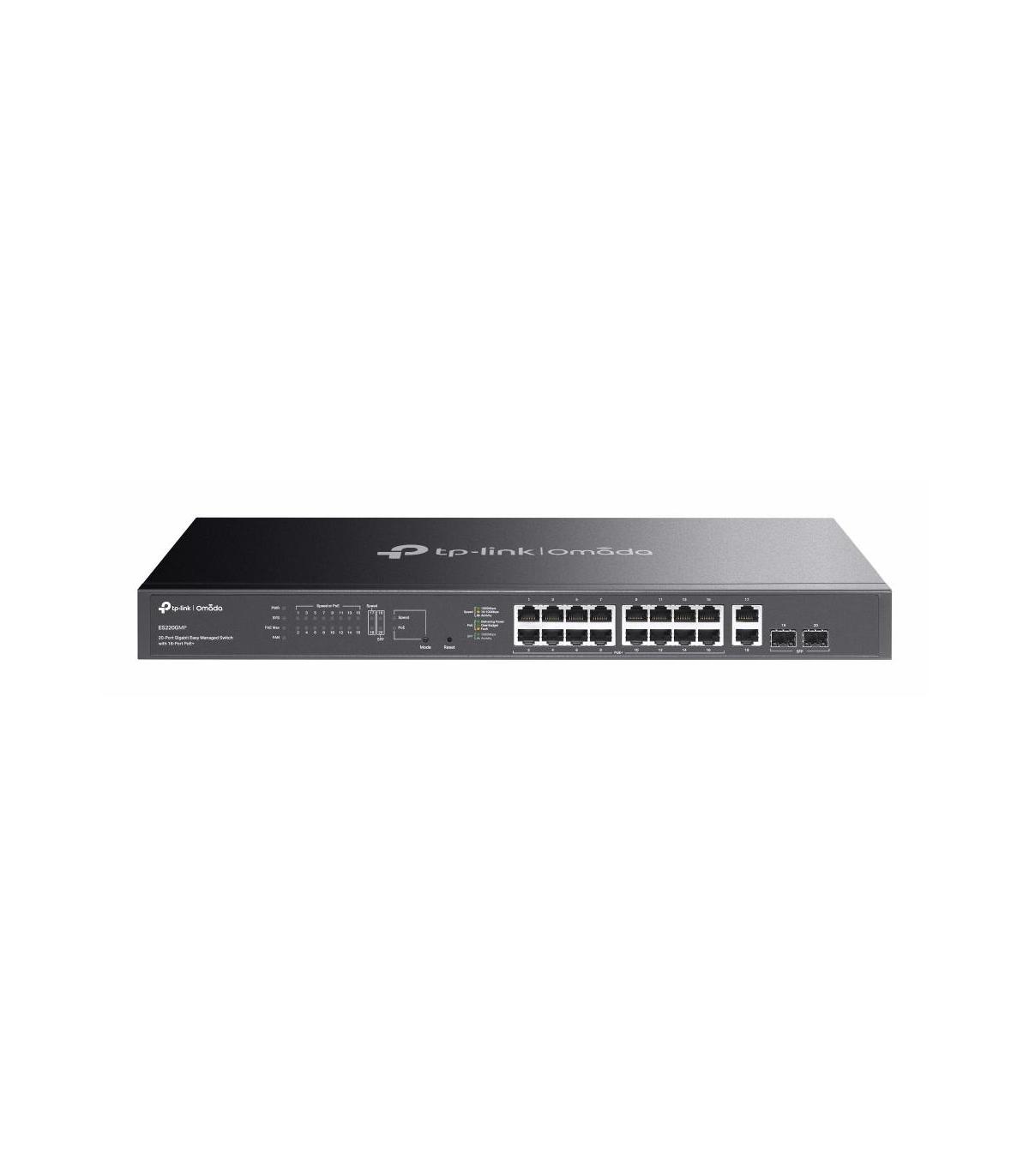 TP-Link ES220GMP Switch 16xG PoE+ 2xG 2xSFP 250W