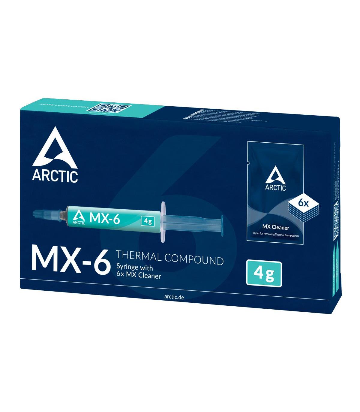 Pasta Trmica Arctic MX-6  4g  Incluye 6 Toallitas