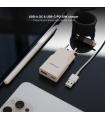 Nanocable Cargador USB-C PD + USB-A QC 20W Blanco