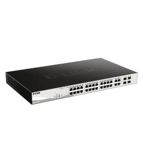 Switch Gestionado D-Link DGS-1210-24P 24 Puertos  RJ-45 10 100 1000  PoE  SFP