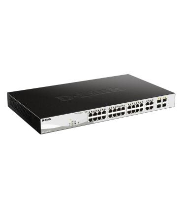 Switch Gestionado D-Link DGS-1210-24P 24 Puertos  RJ-45 10 100 1000  PoE  SFP