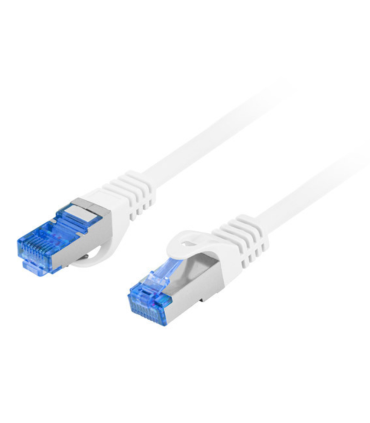 CABLE RED LANBERG LATIGUILLO CAT.6A S/FTP LSZH CCA 0.5M BLANCO FLUKE PASSED