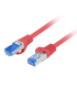 CABLE RED LANBERG LATIGUILLO CAT.6A S/FTP LSZH CCA 0.5M ROJO FLUKE PASSED
