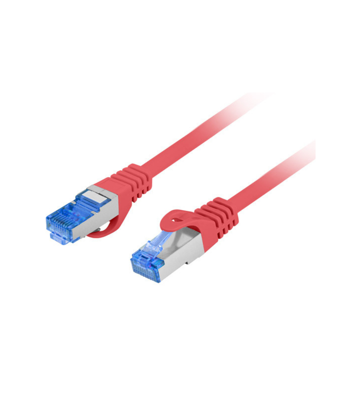 CABLE RED LANBERG LATIGUILLO CAT.6A S/FTP LSZH CCA 0.5M ROJO FLUKE PASSED