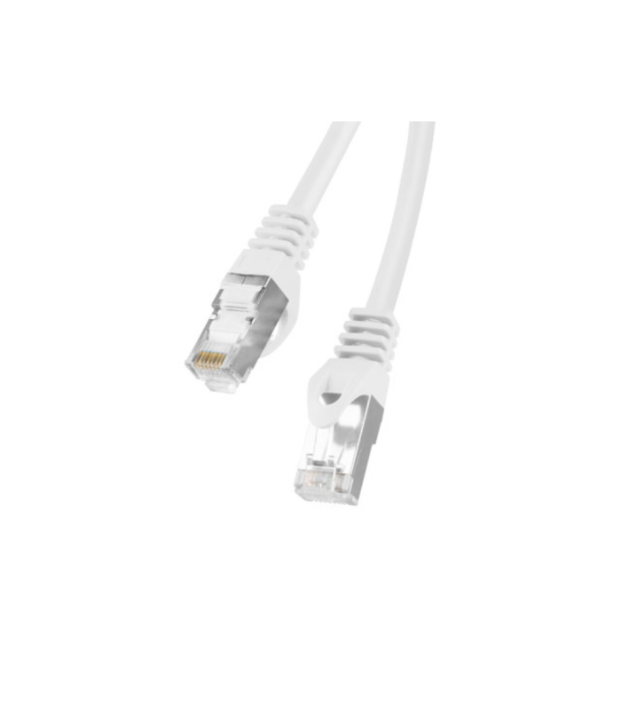 CABLE RED LANBERG LATIGUILLO CAT.6 FTP 1M BLANCO FLUKE PASSED